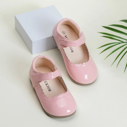 Girls' Soft-Soled Multi-color Leather Spring Autumn New Baby Girl Bright Color Leather England Style Breathable Princess Shoes