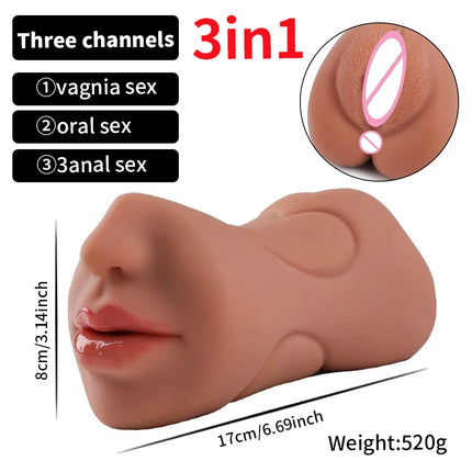 Realistic Vagina for Men 2 in 1 Masturbation Sex shop Pocket Pussy Seхsexual Masturbator Man Pleasuring Anime Girl Sextoys Anal