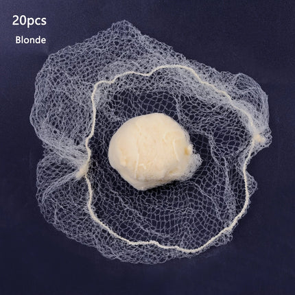 20Pcs Durable Nylon Hair Net For Bun Hair Hair style Tool Black Blonde Brown 5Mm Hair Net For Wigs Mesh Hair Styling Hairnets