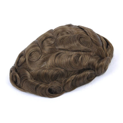 Beeos 6 inches 0.06mm Hair System Men Replacement Systems Super Thin Skin Men Toupee Protesis Capilar Hombre Pelo Humano