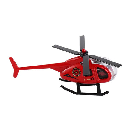 1Pcs New Children Helicopter Toy Alloy Airplane Model Simulation Metal Flying Model Toy Sound and Light Kids Gift