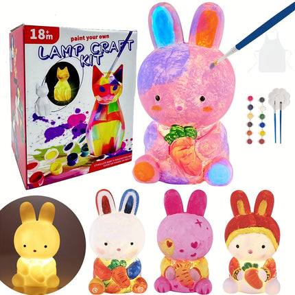 Paint Your Own Unicorn Lamp Art Kit, DIY Night Light, Arts & Crafts, Painting Kit for Kids Ages 8-12, Art Supplies Birthday Part