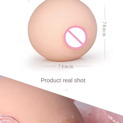 Artificial Chest Fake TPE Breast Toys Men Masturbator Stress Squeeze Ball Soft Toy Pocket Pussy Adult Products