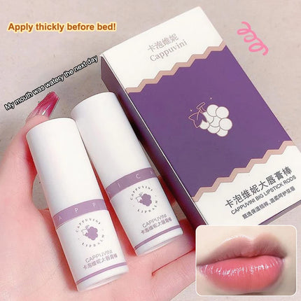 Cappuvini Grape Lipstick Stick 8g Moisturizing Nourishing Hydrating Soothing And Tender Lips For Winter Use Lip Balm Skin Care