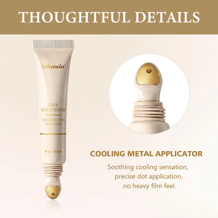 Line Smoother Targeted Fine Line Blurring Primer Wrinkles & Pores Subtly Tinted With Vitamin C & Niacinamide Korean Makeup