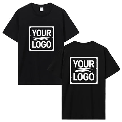 Customized Printed T-Shirt Tees DIY Your Own Design Like Photo Or Logo White T-Shirt Fashion Custom Men's Tops T-Shirt Clothing