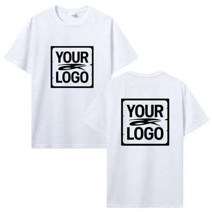 Customized Printed T-Shirt Tees DIY Your Own Design Like Photo Or Logo White T-Shirt Fashion Custom Men's Tops T-Shirt Clothing
