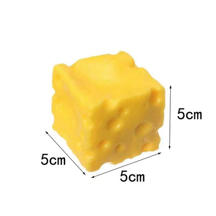 Squishy Square Cheese Squeeze Toys Slow Rebound Push Stress Relief Sensory Toy Soft Butter Cheese Fidget Toy Christmas Present