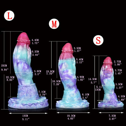 YESBUY Monster Animal Penis S/L/M Ice Dragon Dildo With Suction Cup Butt Plug Anal Vaginal Massager For Men Women Adults Sex Toy