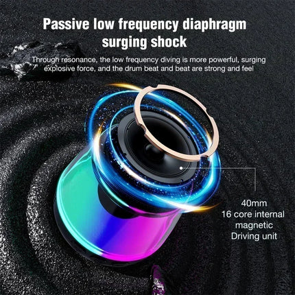 M2 Magnetic Bluetooth Speaker RGB Mini Portable Speaker Magnetic Phone Holder Ring Wireless Sound Box Bluetooth Speaker Tower