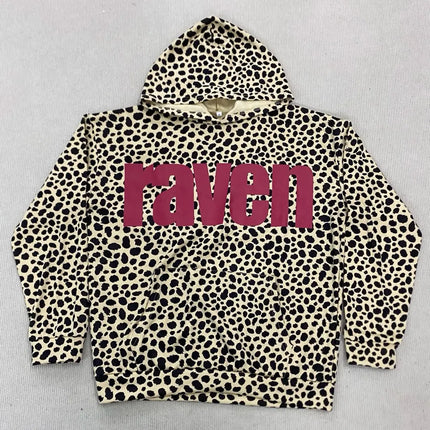 Y2K Trendy Ins Clothing Street Sle Punk Print Long Sve Hoodie Sweatirt ex Faion Retro k Color Overhead Jaet