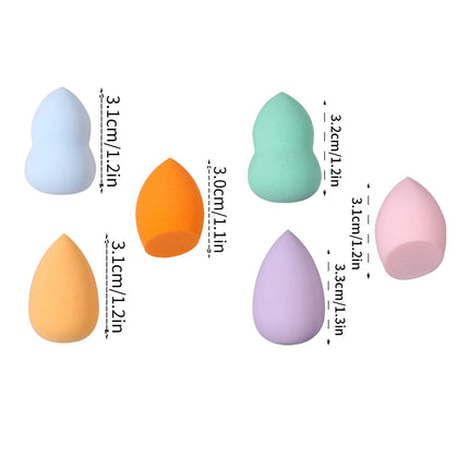 10/20/25/50/100PCS Latex-Free Makeup Sponges | Random Colors & Shapes for Liquid/Cream/Powder | Blending Beauty Sponge Bulk Set