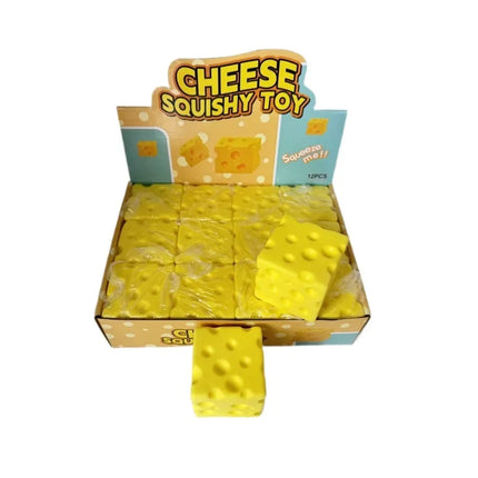 2026 Sell Simulated Cheese Squishy Toy, Jumbo Creative Slow Rising Cheese Block, Stress Relief Vent Toy Wholesale Toy
