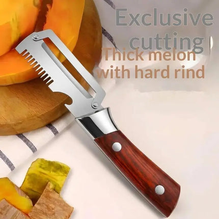 3-in-1 Serrated Peeling Knife Premium Vegetable Peeler With Handle And Bottle Opener Kitchen Tool