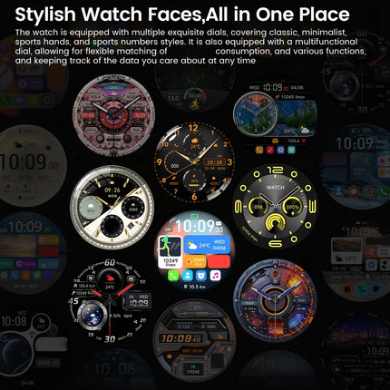 LAXASFIT 2026 New Smart Watch Bluetooth Calling Fitness Tracking Music Playback Health Monitor Smartwatch for Men Women