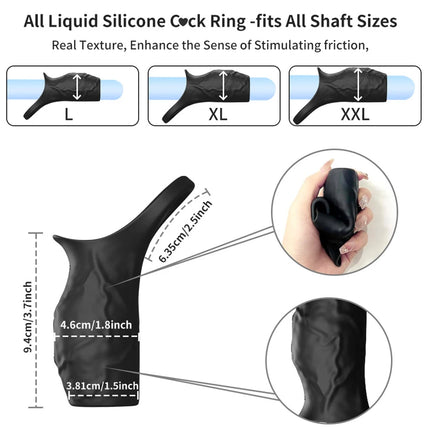 Vibrating Penis Sleeve Cock Ring G Spot Stimulate Sex Toys for Men 10 Vibration Modes Erection Trainer Delay Ejaculation Sex Toy