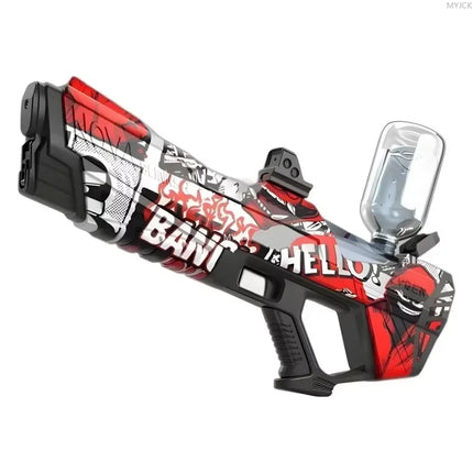 Electric Continuous Water Gun Fully Automatic Water Absorption Large Capacity Outdoor Battles Summer Water Fights Children Toys
