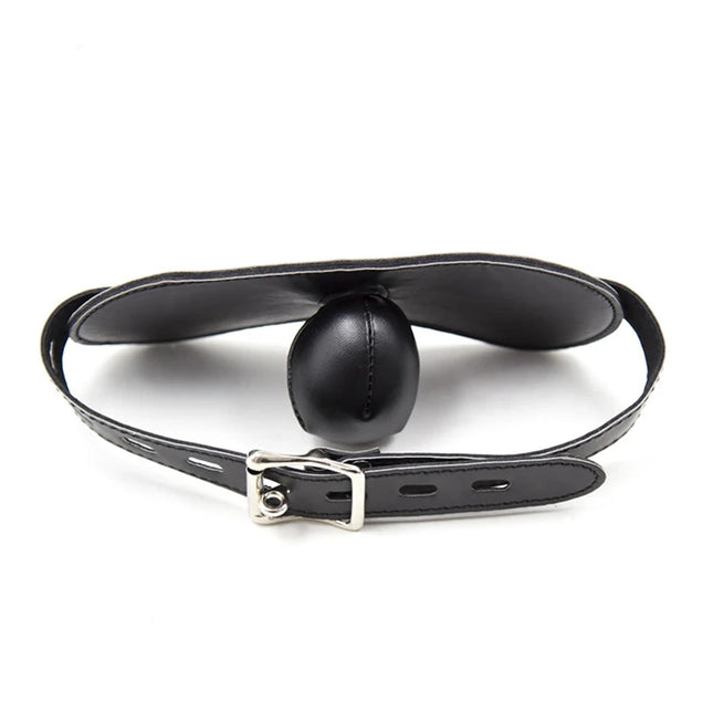 BDSM Sex Products Sponge Leather Open Mouth Gag Female Bondage Slave Trainer Ball Gags Adult Erotic Sex Toys for Couples Games