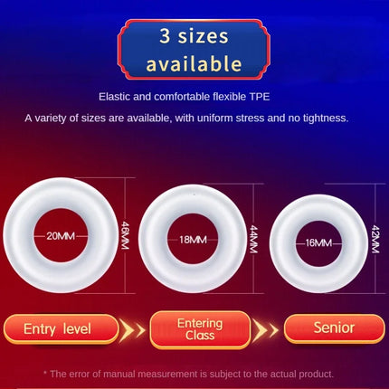 3PCS Thick Male Foreskin Corrector Ring Penis Rings Delay Ejaculation Daily/Night Cock Ring Chastity Cage Sex Toys for Men