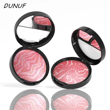 3 Color Blush Palette Waterproof Lightweight Breathable Long Lasting Smooth Baked Powder Blusher Correcting Foundation 60g