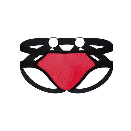 Sexy Men Bondage Underwear Man Jock Strap Thong Mesh G String Jockstrap Elastic Hollow Lingerie T-back Penis Pouch Underpants