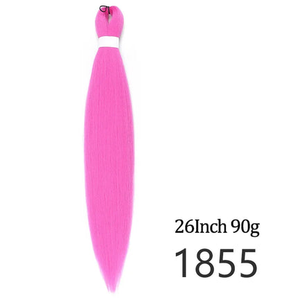 Pre-stretched long braided hair 26-inch crochet braided hair synthetic African Ombre giant Xpression braided hair