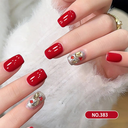New Year Red Nail Polish Gel 2026 New Autumn/Winter Set, Cherry Wine Red, Makes Skin Look Brighter, Salon Specific