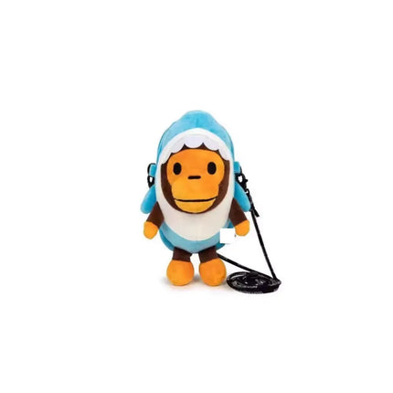 Transparent Surface Cartoon Monkey Figure Shoulder Bag Cosplay Mobile Holder With Bananas Toy Coin Purse Crossbody Bag