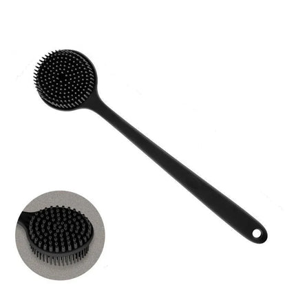 Silicone Long Handle Shower Brush Soft Haired Lazy Bath Tools Back Scrubber Sponge Exfoliating Skin Massager
