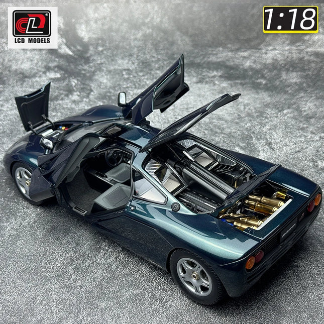 LCD model 1:18 NewS FOR McLaren F1 XP5 alloy car model sports car static display piece holiday gift collection for friends
