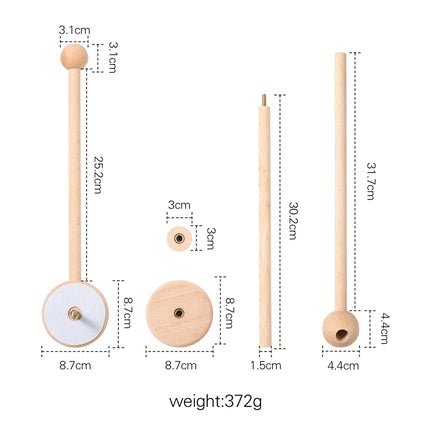 Baby Wooden Bed Bell  Bracket Mobile Hanging Rattles Toys Newborn Music Box Holder Bracket Infant Crib Toy Arm Bracket Baby Gift