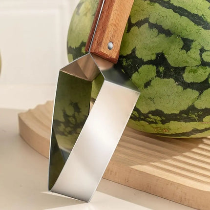 Stainless Steel Watermelon Slicer Triangle Thicken Melon Cutting Tool Fast Cutting Convenient Fruit Divider Camping Party