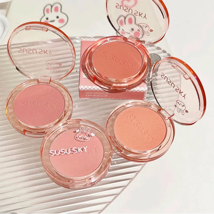 SUSU SKY Rabbit Monochrome Blush Matte Matte Long-lasting Color Not Easy to Fly Whitening Rouge