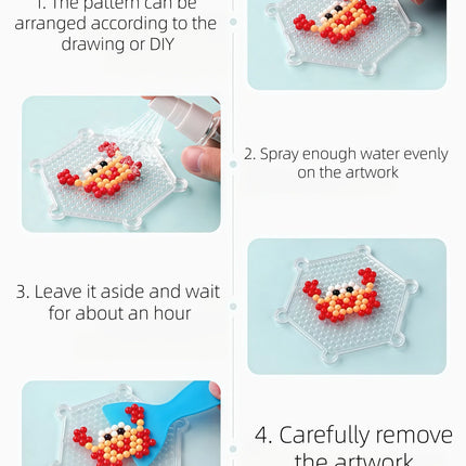 Mini Colorful Water Beads Spray Magic Bead Toy Puzzle Creative Bean Toy Pegboard Toy DIY Handmade Material Package Carnival Gift
