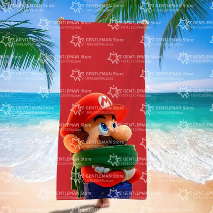 Cool Towel Soft Pool Classic Gift For Travel Gym Shower Camping Quick Dry Sports Large S-Super Game Beach M-Marios Towel