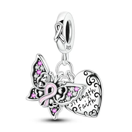 Original Charms 925 Sterling Silver Butterfly Pendant Dragonfly Flowers Bead For Women Necklace DIY Bracelet Fine Jewelry Gift