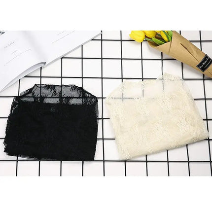 Korea Style Mesh T Shirt Lace Flower under Shirt Long sleeve transparent Tshirt Sexy Black Lace See through Mesh Tee Tops Women