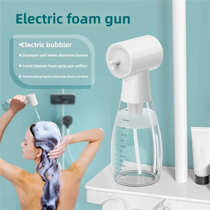 A47T Facial Cleanser Shampoo Foamer 650Ml Electric Aerator Foaming Gun Detergent Dispenser Automatic Foam Machine Soap