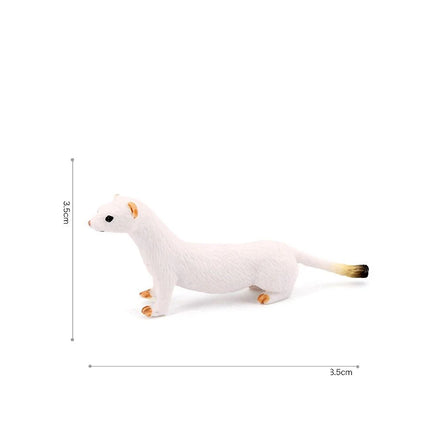 Realistic Forest Wild Animal Capybara Beaver Badger Wolverine Raccoon Meerkat Badger Model Figure Collector Toys for Kids