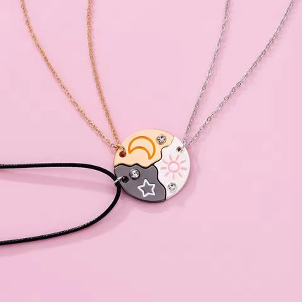 2/3pcs Friendship Necklaces for Women Girls Kawaii Best Friends Mom Daughter Pendant Chain BFF Jewelry Accessories Gifts 2025