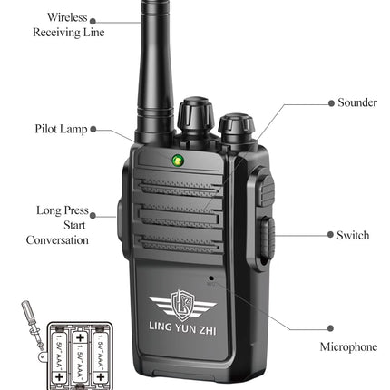 Walkie Talkie Toy Interphone Dialogue Wireless Pager Indoor and Outdoor Communication Game 2pcs/set Not Include Battery