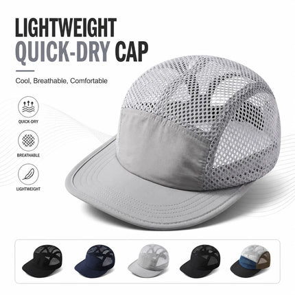 Summer Full Mesh Baseball Cap Quick Dry Breathable Sport Hat Deep 11cm Adjustable Cooling Running Hiking Sun Hats for Men Women