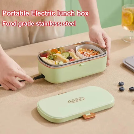 900ML Portable Electric Food Warmer Lunch Box 220V With Removable Stainless Steel Container Food Warmer for Office School