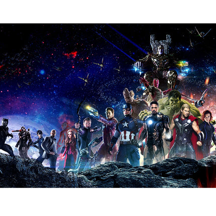 Marvel Superhero Photography Backdrop Banner Avengers Theme Party Kids Birthday  Party Studio Room Decor Custom Background