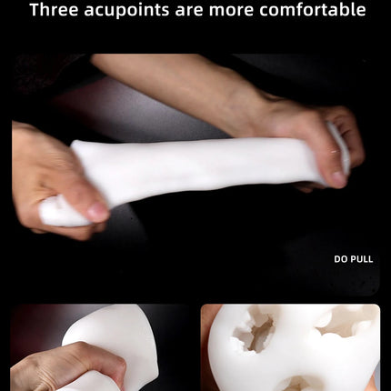 Male Masturbation Sex Toy Delay Trainer TPE Soft Rubber Three Channel Vaginal Penis Massage Airplane Cup Adult Products massage