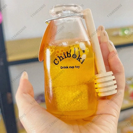 Juice Bottle Stress Ball Water Bottle Fidget Toy Boba Tea Squishy ASMR Anti Stress Funny Novelty Toy Toys For Children Gift