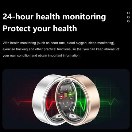 2026 New IP68 Waterproof Smart Ring for Men Women Health Tracking Power Battery Heart Rate Blood Oxygen Monitor for Android IOS
