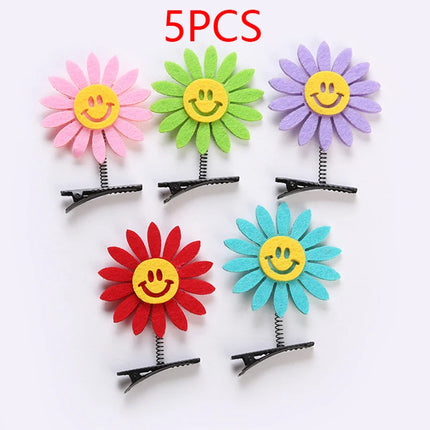 Kawaii Animal Chick Duck Bunny Bear Hair Clips For Girls Women  Toddler Kid Fun Hairpins Cute Sunflower Hair Barrettes Baby Gift