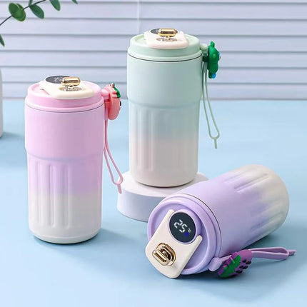 Smart Temp Display Stainless Steel Tumbler Mug Vacuum Insulated Coffee Cup Travel Thermos Cups Thermal Hot Water Bottle for Tea