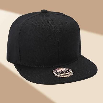Custom Hat Unisex Hip hop Flat Trucker Hats Women Men Dance Caps Solid Color Adjustable Flat Bill Adult Snapback Hat with Logo